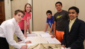 21st Century Leaders 2016 working on project in teams